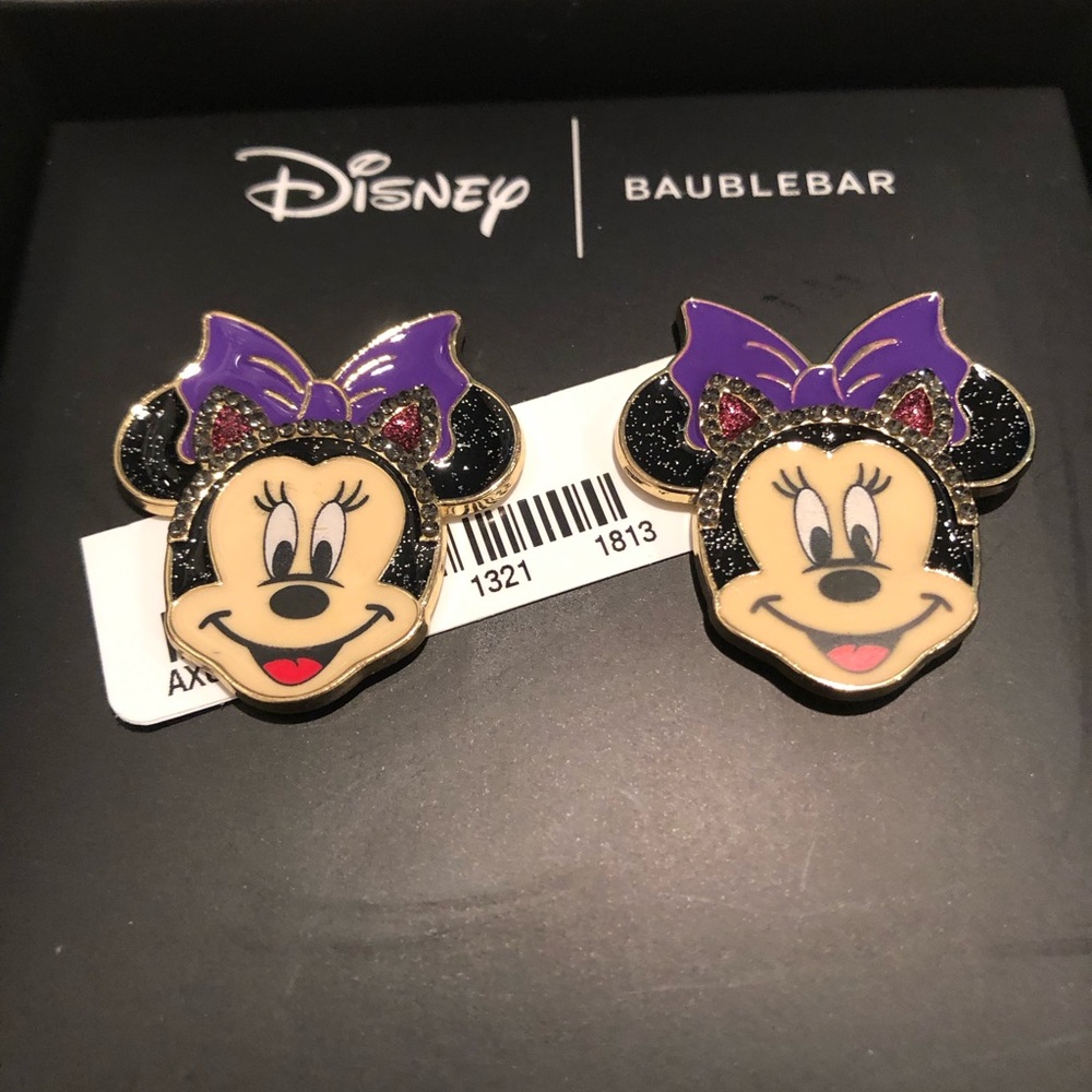 🧛‍♀️ Disney Baublebar Minnie Mouse Halloween Cat Ear Earrings
